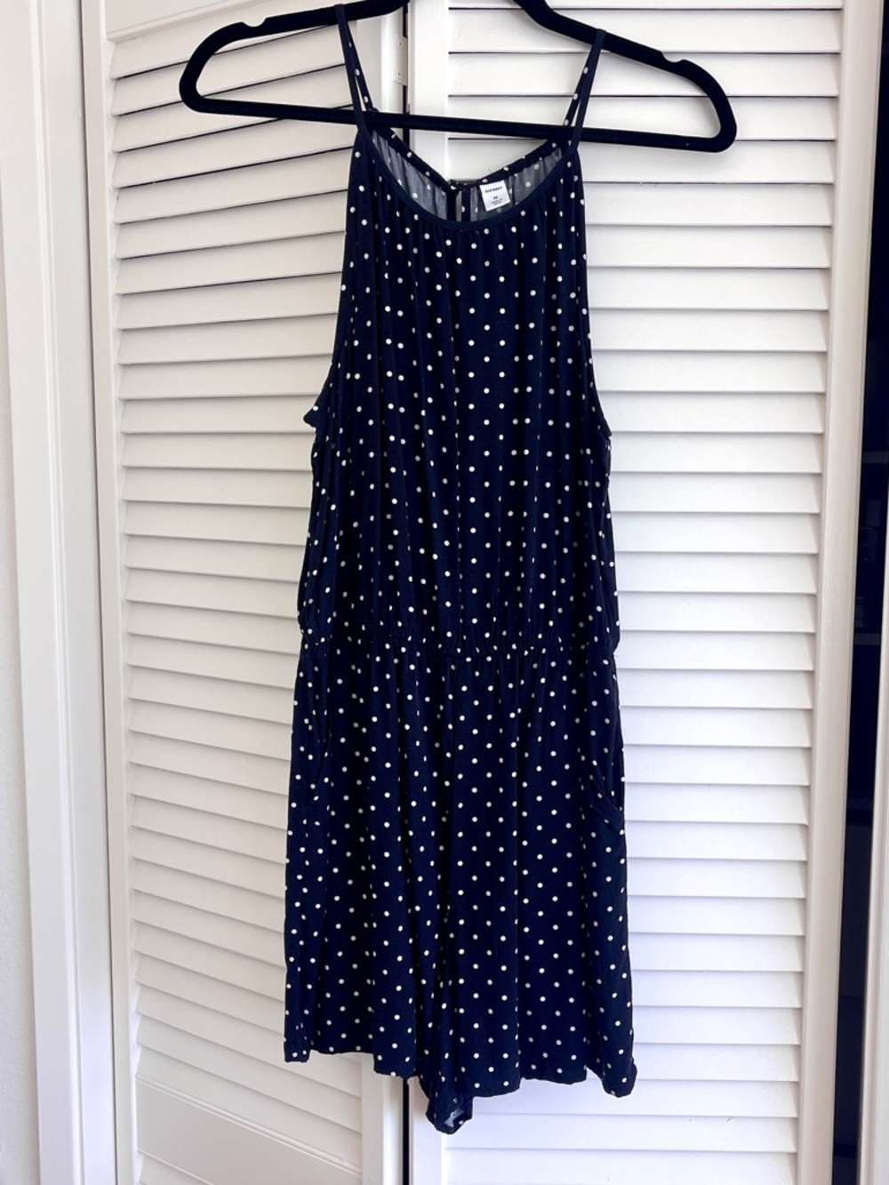 Old Navy Polka Dot Sleeveless Romper